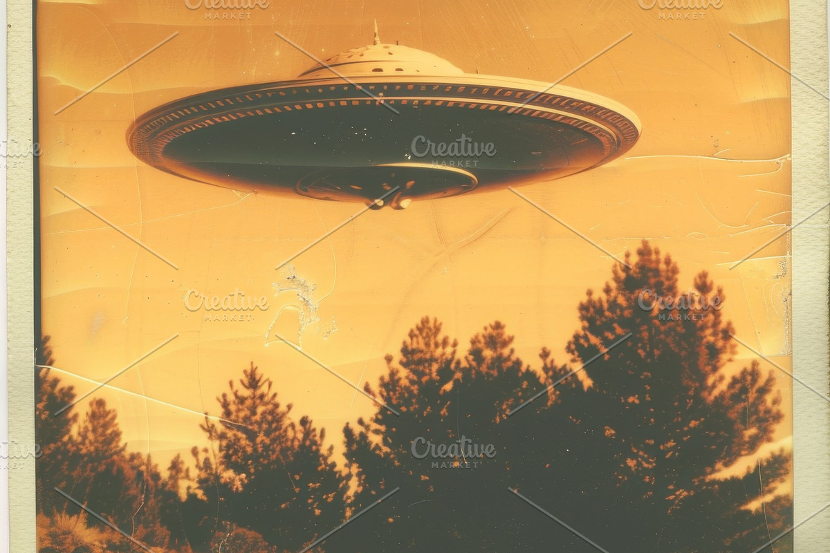 97 UFO objects flying in the sky, a Transportation Photo by Handmadefont (Photo 47 of 101)