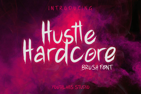 Hustle Hardcore Brush Font