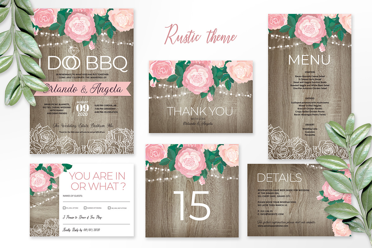 I Do BBQ Wedding Suite, an Invitation Template by HannaSymo (Photo 6 of 8)