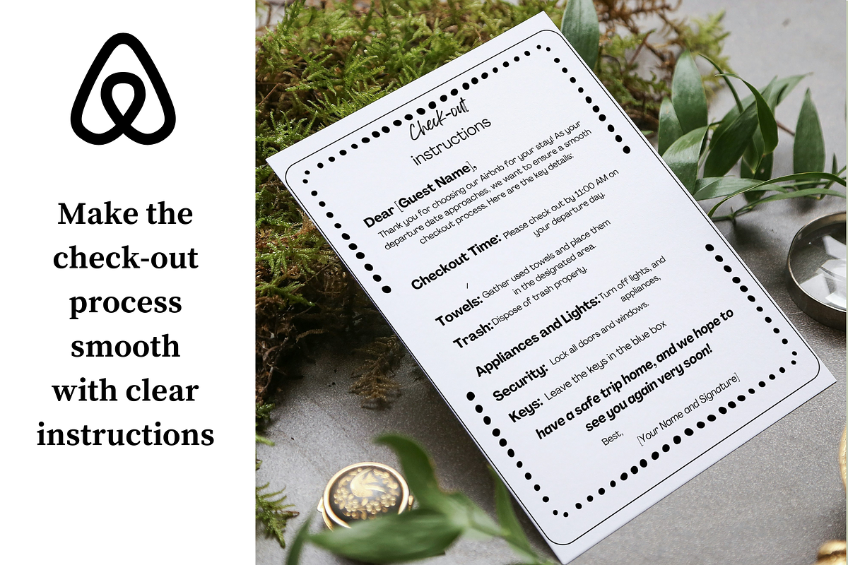 20 Airbnb Sign Bundle Template, a Stationery Template by SassyCorners (Photo 7 of 8)