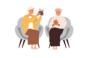 People give flowers and gifts set, a Person Illustration by Good Studio (Thumbnail 7 of 12)
