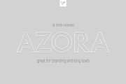 Azora typeface for branding and text, a Sans Serif Font by VP Fonts (Thumbnail 1 of 20)