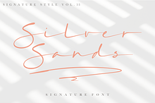 Silver Sands - Signature Font