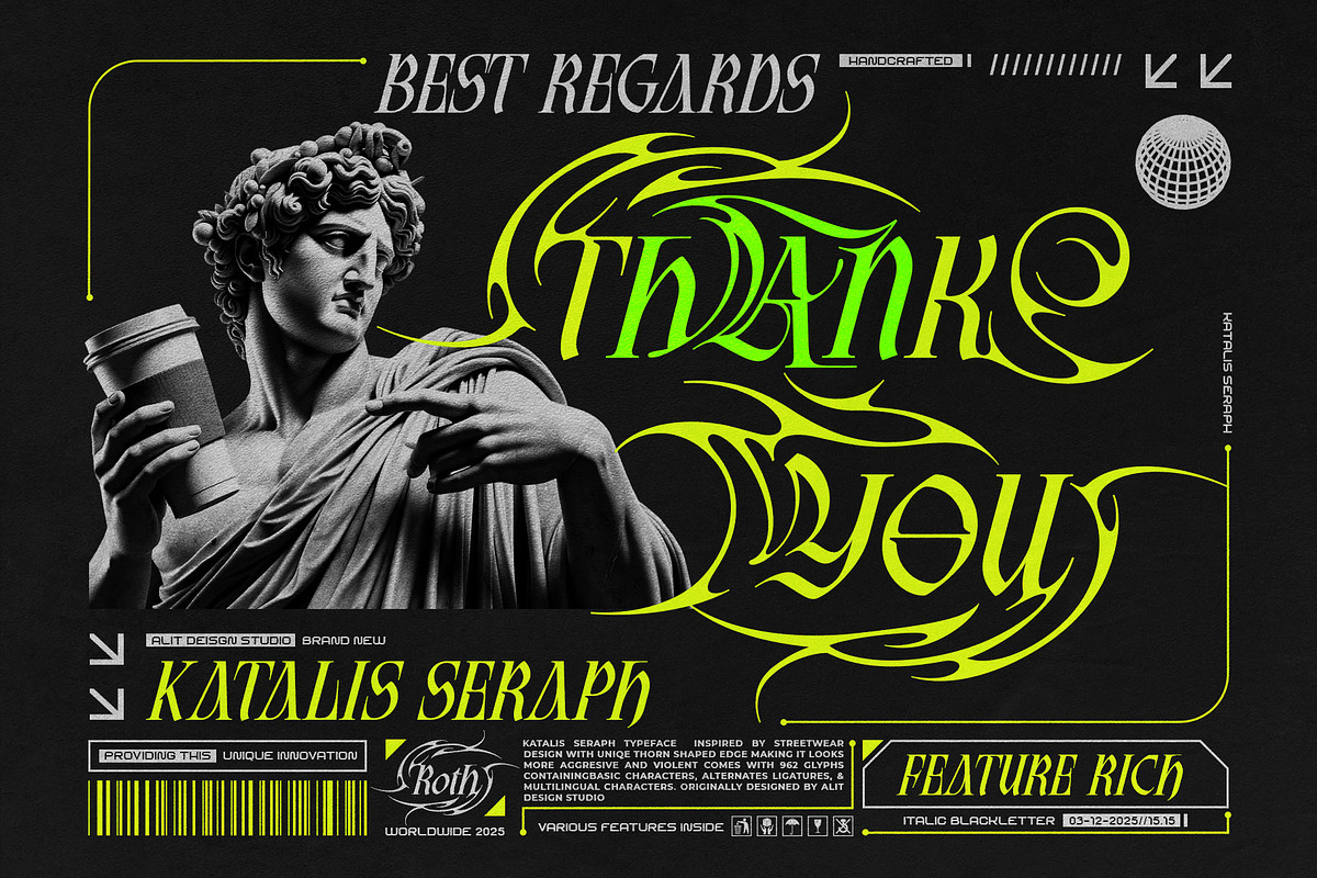 Katalis Seraph Typeface, a Blackletter Font by alit design (Photo 20 of 20)