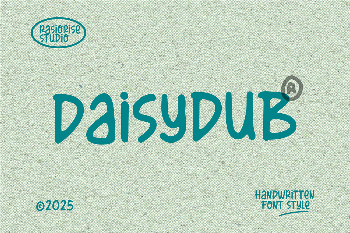 Daisydub a Handwritten Font, a Handwritten Font by Rasiorise Studio (Photo 1 of 12)