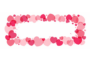 Red, pink hearts Valentines day, an Illustration by sceptical cactus