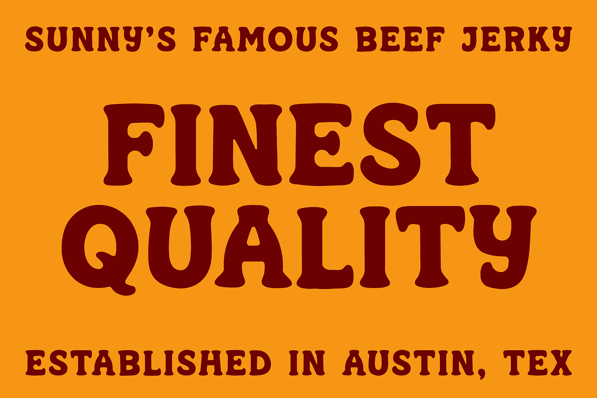 JERKY, a Slab Serif Font by SAMPLE (Photo 3 of 4)