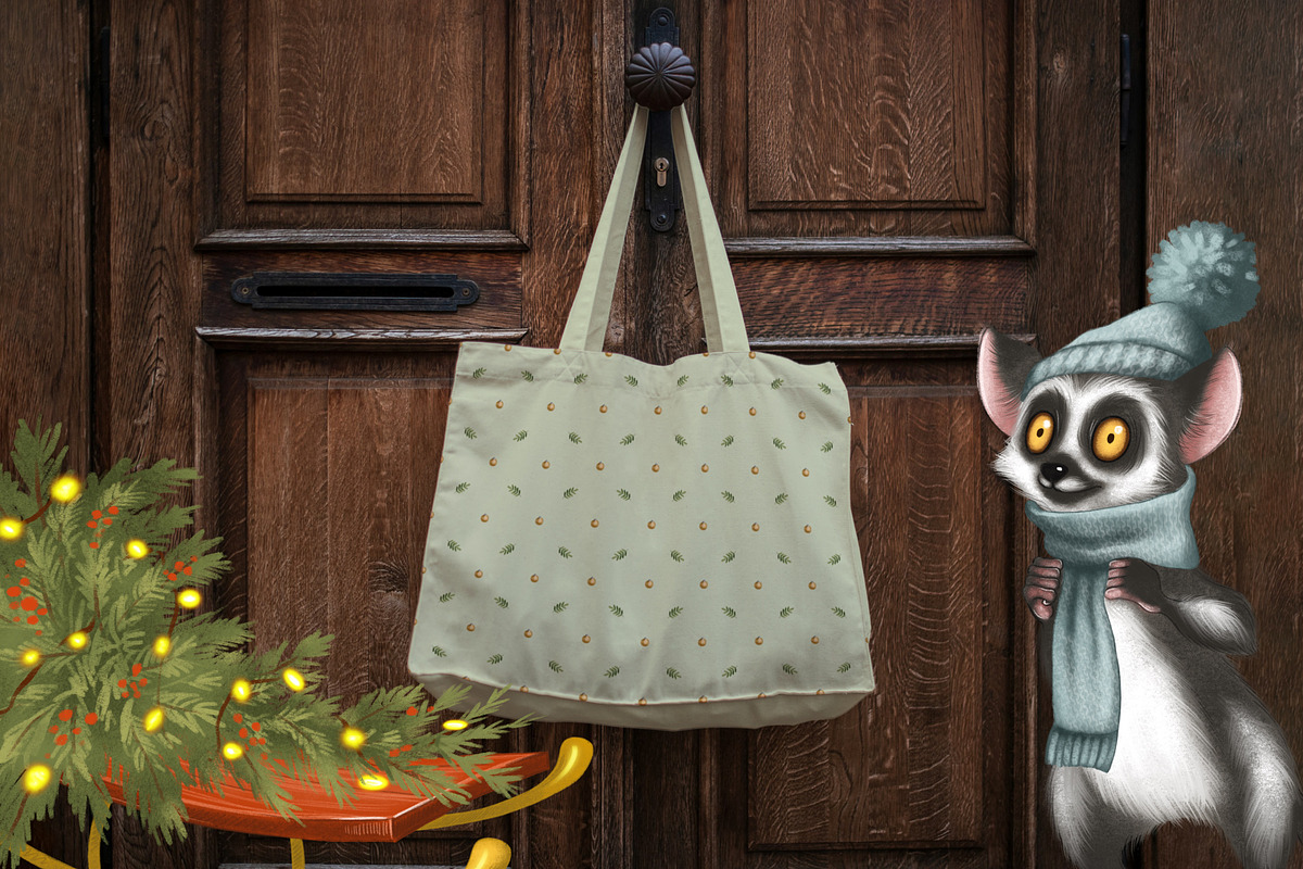 Lemur and Christmas, an Illustration by IrynaPanashii (Photo 6 of 11)
