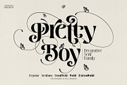 Pretty Boy - Decorative Serif family, a Serif Font by creativemedialab (Thumbnail 1 of 21)