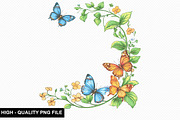 Spring Flower Border Clipart Bundle, an Illustration by crative8112 (Thumbnail 5 of 10)