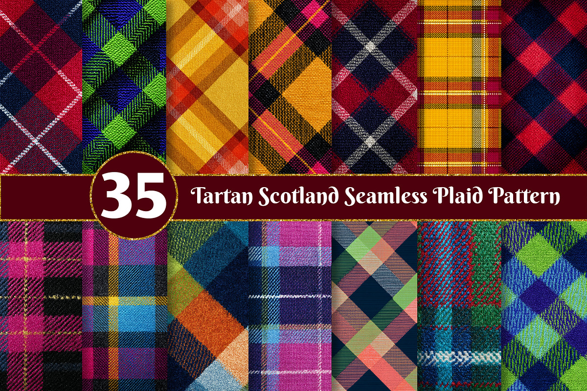 Tartan Scotland Plaid Pattern, a Texture Illustration by Dream Creation (Photo 1 of 6)