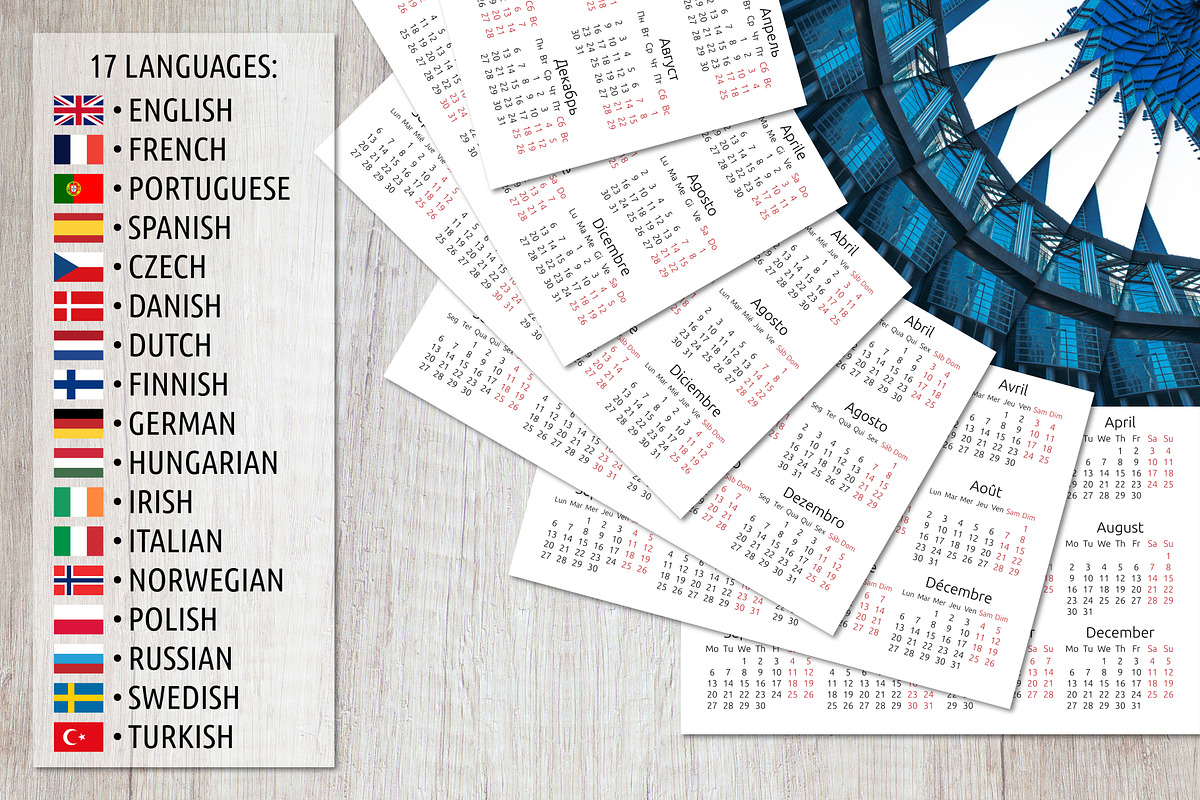Alfa Calendar Creator 2021, a Stationery Template by inimalGraphic (Photo 5 of 7)