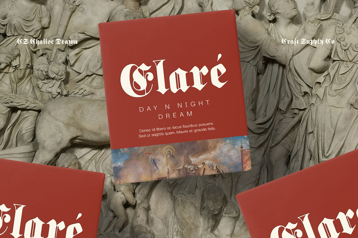 CS Chalise Drawn, a Blackletter Font by Craft Supply Co. (Photo 7 of 8)