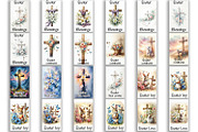 Happy Easter Kitchen Towel BUNDLE, a Seasonal Illustration by ElenazlataArt (Thumbnail 2 of 5)