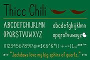 Thicc Chili font, a Sans Serif Font by Phillustrations (Thumbnail 2 of 5)