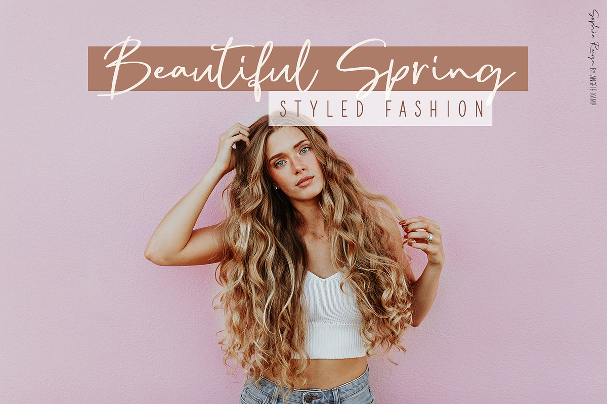 Sophia Reign signature font duo preview 3