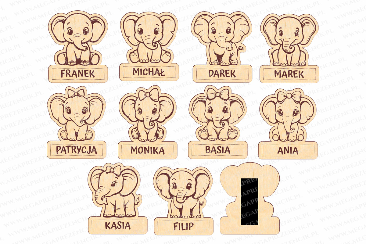 Magnets with names of elephants svg, a Pattern Graphic by MegaPrezencik (Photo 3 of 5)