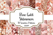 Rose Gold Shimmers Seamless Patterns, a Pattern Graphic by PrintablesByFranklyn (Thumbnail 1 of 6)