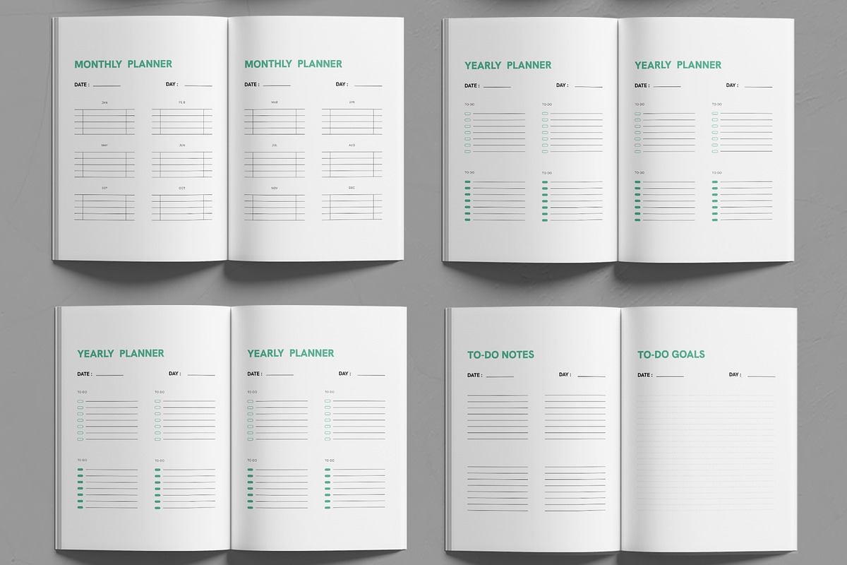 Planner Template, a Stationery Template by MightyDesign (Photo 3 of 6)