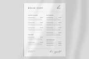 Minimal Restaurant Menu Template, a Marketing Template by frommakertomaker (Thumbnail 3 of 6)