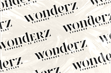 Wonderz Typeface — A Modern Serif