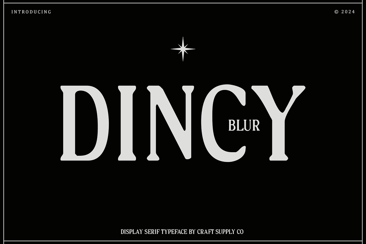 Dincy Blur, a Serif Font by Craft Supply Co. (Photo 1 of 8)