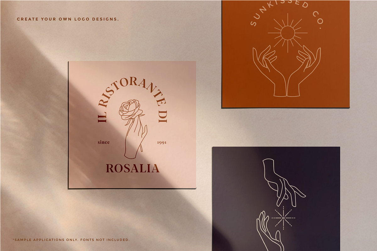 Hand Logo Line Illustrations, an Illustration by Rough Edges Supply Co. (Photo 9 of 12)