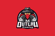 Outlaw Mascot Logo Template, a Branding & Logo Template by HasnainGFX (Thumbnail 2 of 3)