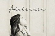 Adelinata script handwritten font, a Script Font by suhadidesign (Thumbnail 1 of 9)