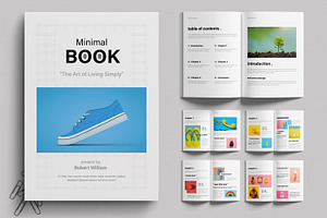 Minimal Book Cover Design Template, a Brochure Template by MightyDesign