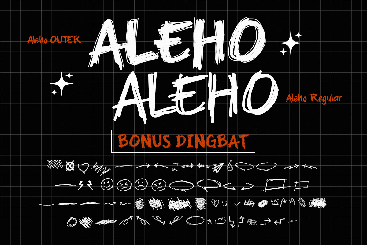 Aleho Scribble - Handwritting Scribb, a Handwritten Font by Afkari Studio (Photo 3 of 10)