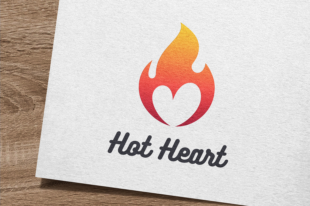 Hot Heart Logo, a Branding & Logo Template by IKarGraphics (Photo 1 of 3)