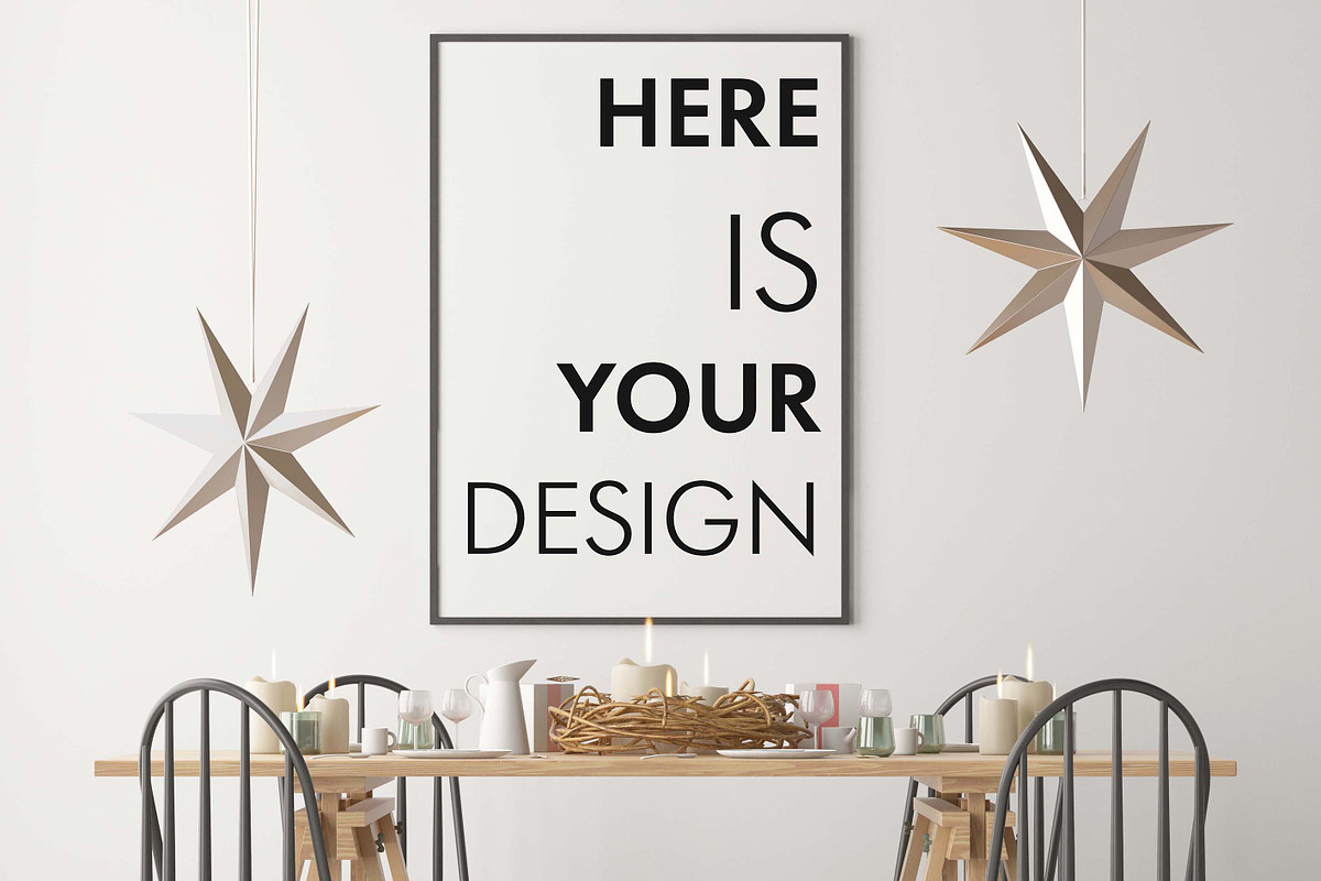 10 Christmas mockup posters, a Household Mockup by FilL239 (Photo 2 of 11)