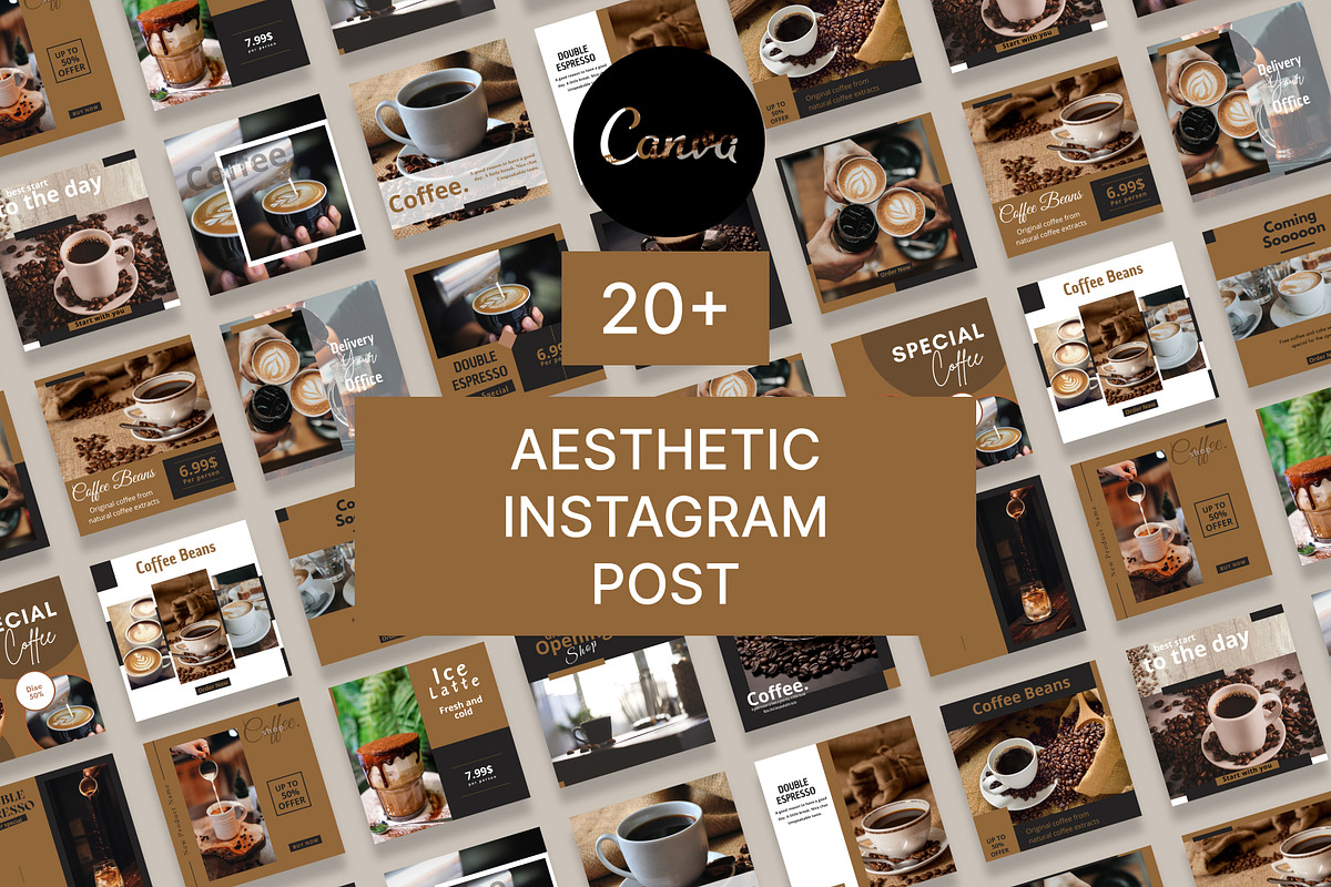 Aesthetic Instagram Templates Canva, a Social Media Template by Pixel Blend (Photo 1 of 4)