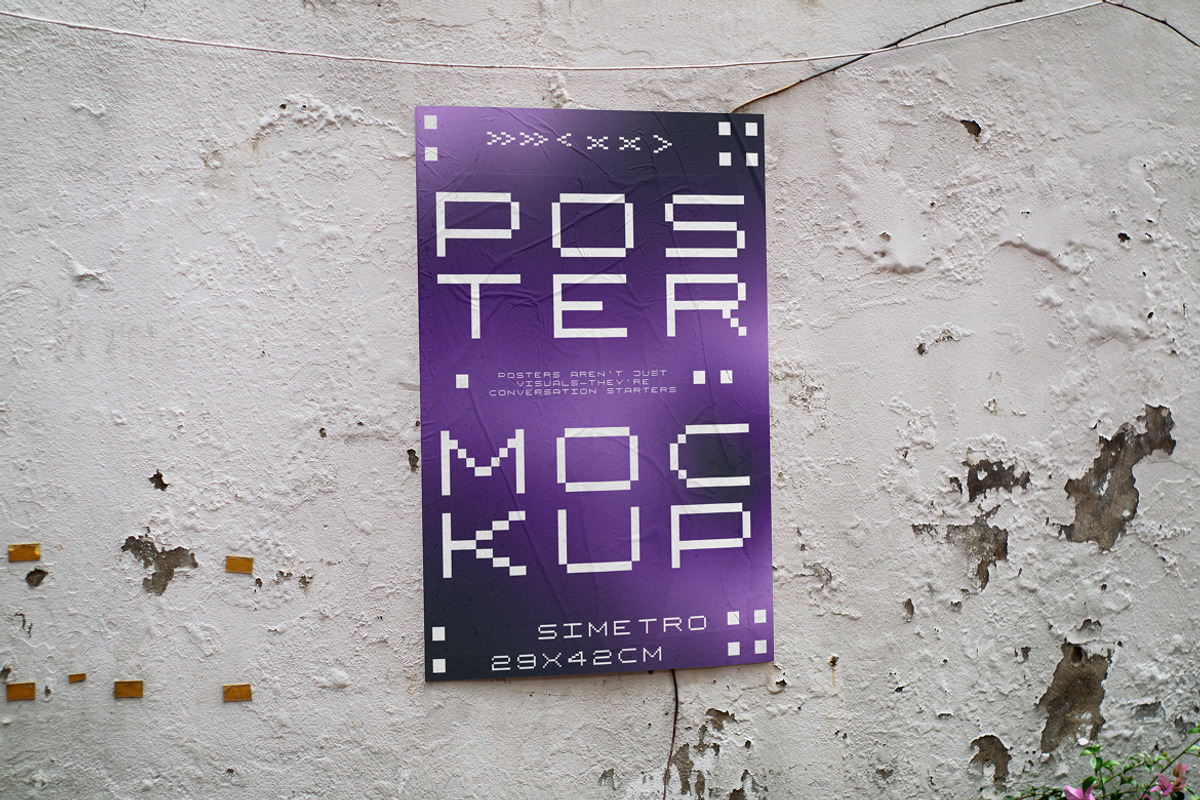 Thai Corner Poster Mockup - VOL, a Mockup by Simetrica Labs (Photo 3 of 3)