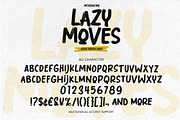 Lazy Moves - Quick Brush Font, a Handwritten Font by Gassstype (Thumbnail 6 of 8)