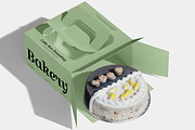Bakery Window Cake Box Mockup, a Packaging Mockup by Permadi Creative (Thumbnail 5 of 5)