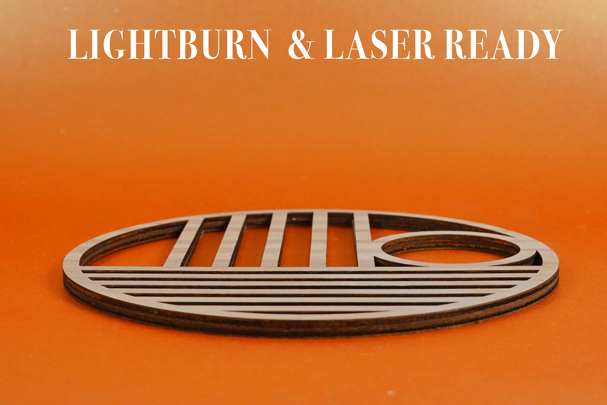 Trivet Bauhaus 1 File for Laser Cut., an Object Graphic by MaramadeLaser (Photo 4 of 5)
