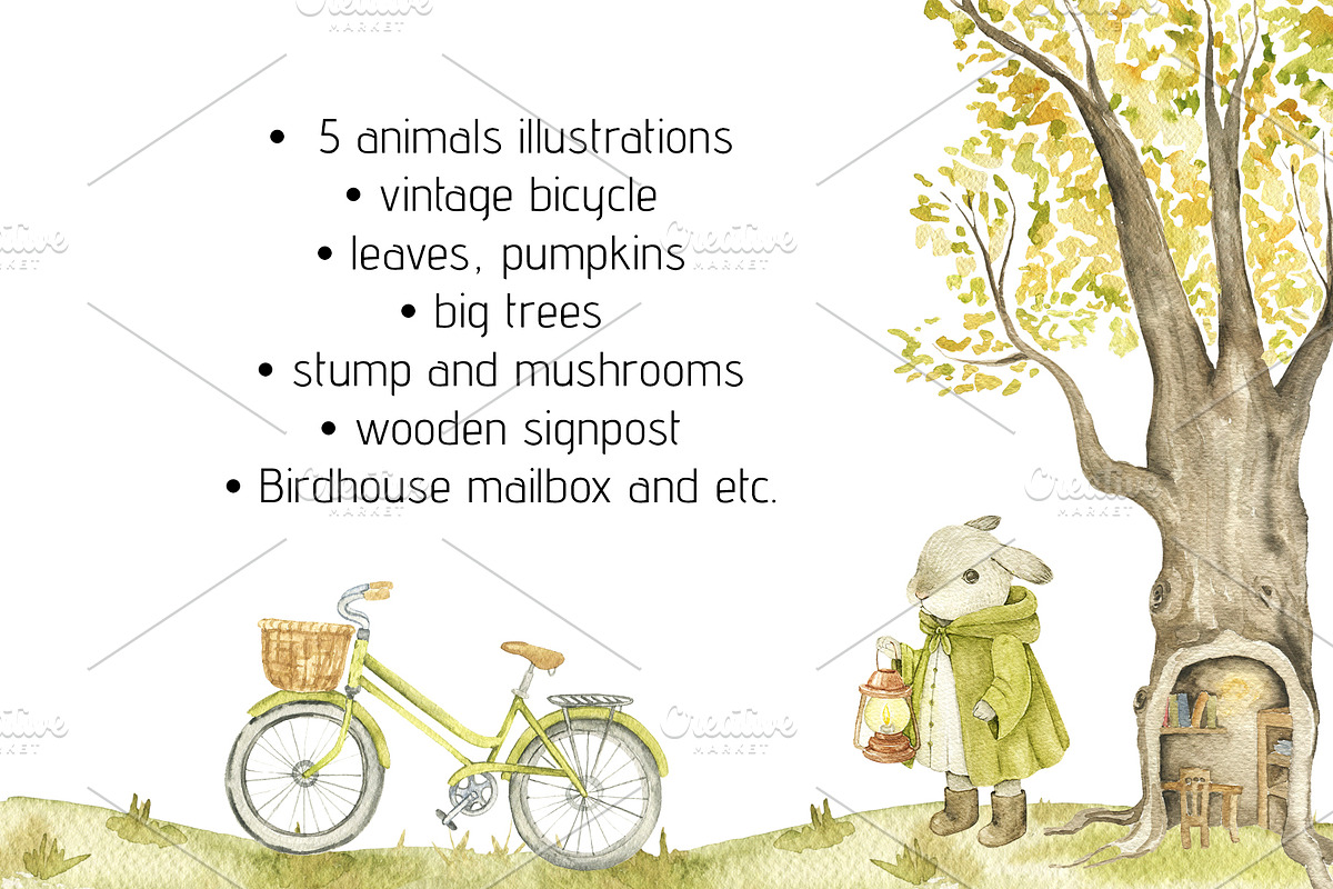 Autumn Fairytale clipart, an Animal Illustration by Eves_Aquadreams (Photo 2 of 9)