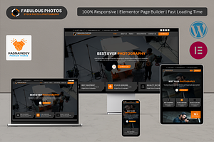 Stock Photo & Photography Elementor, a WordPress Template by HasnainDEV