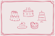 Assorted Cake Clipart!, an Illustration by Jordyn Grace Design (Thumbnail 3 of 6)