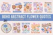 Boho Abstract Flower SVG Bundle, a Graphic by Clipart Bloom (Thumbnail 1 of 16)