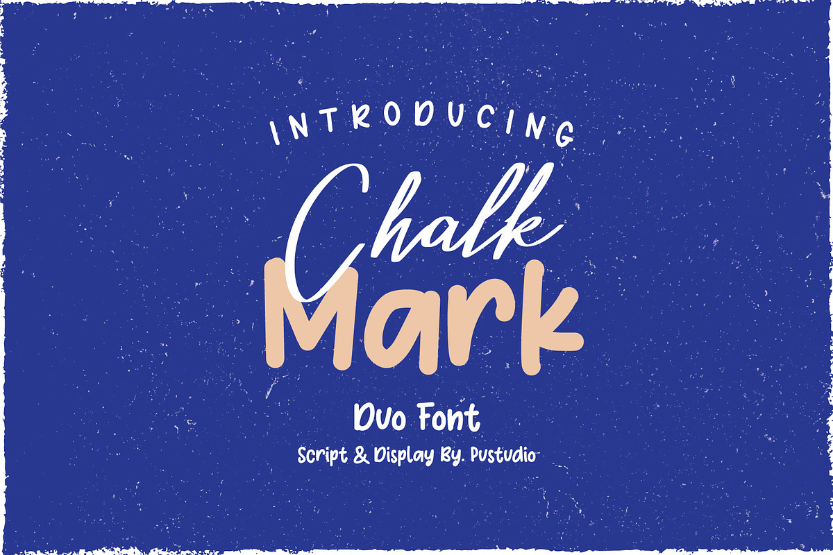 Chalk Mark, a Script Font by Pustudio (Photo 1 of 6)