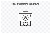 Wedding and Valentine Line Icons Set, an Outline Icon by Designfour (Thumbnail 5 of 8)