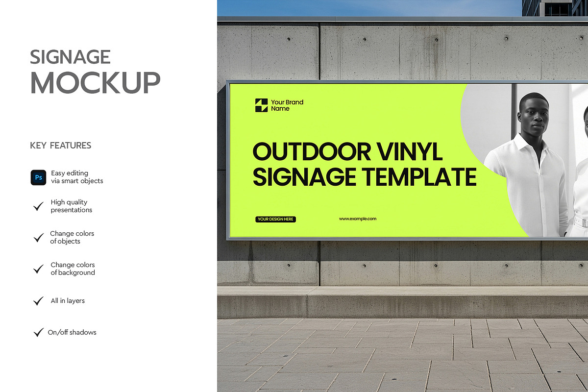 Outdoor Billboard Banner Mockup, a Product Mockup by graphypix (Photo 2 of 4)