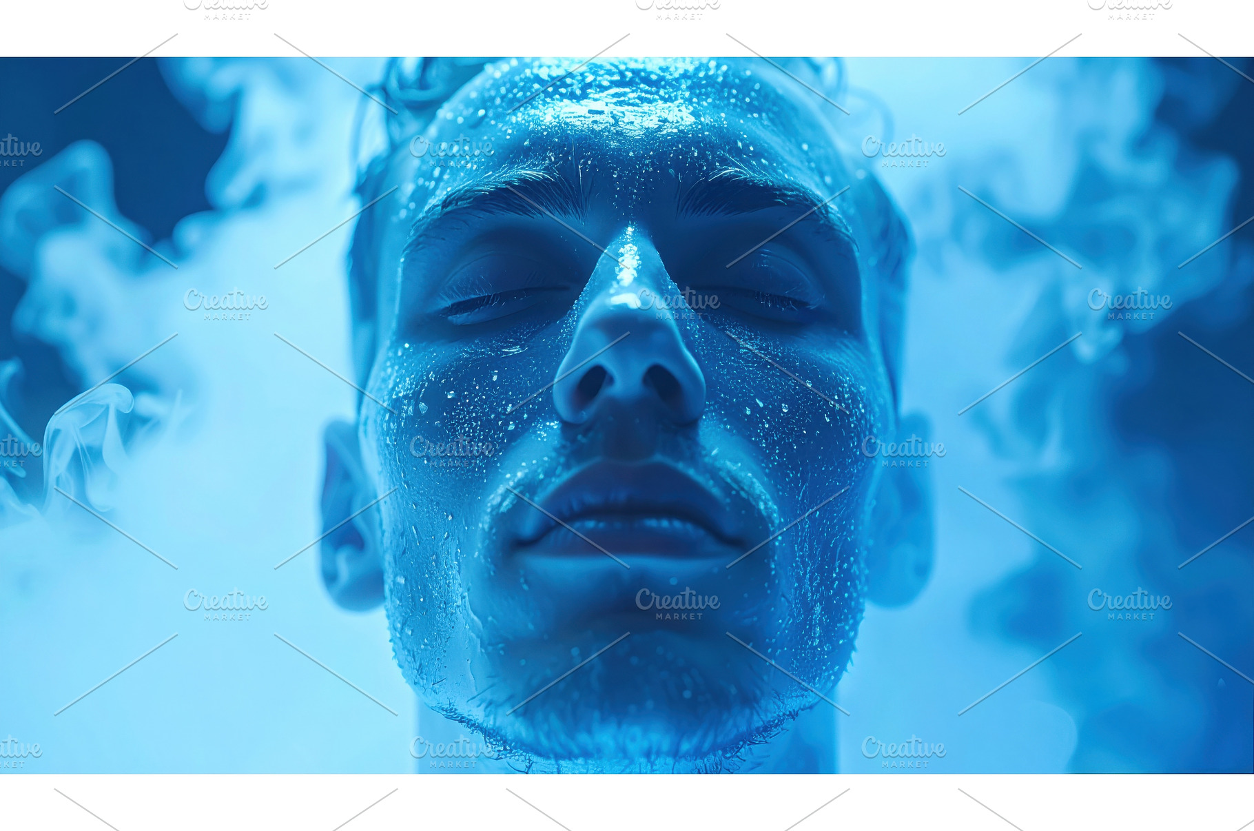 Portrait of a man with closed eyes, a Technology Photo by Igor Tichonow