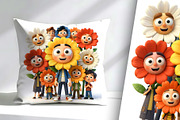 Flowers and Friends, a Person Illustration by Sharon Schwalbe (Thumbnail 1 of 5)