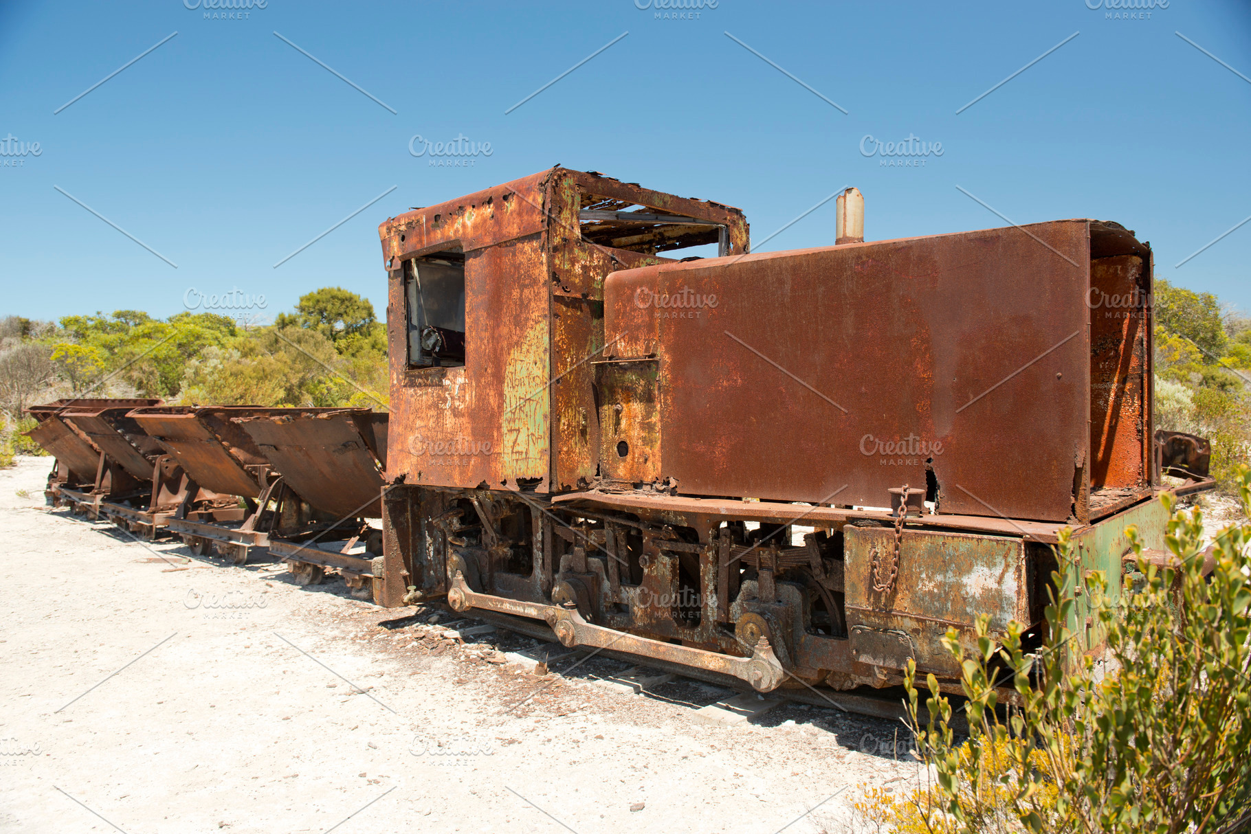 Rusty Train, an Industrial Photo by THP Creative