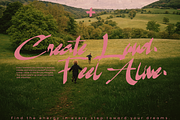 Esnathery - Raw Dynamic Brush Font, a Handwritten Font by Inviline.co (Thumbnail 6 of 10)