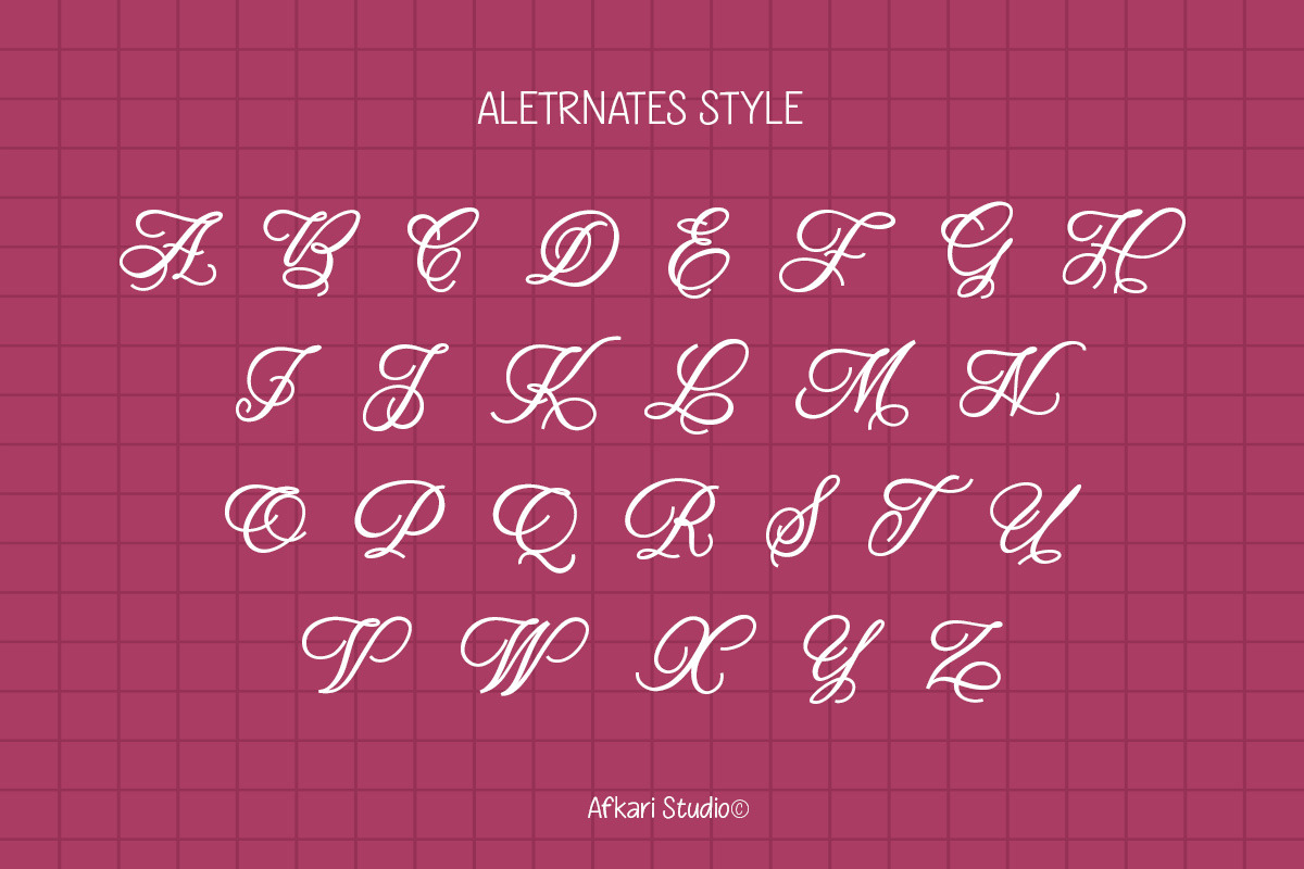 Odane - Modern Stylish Handwritten F, a Handwritten Font by Afkari Studio (Photo 3 of 10)